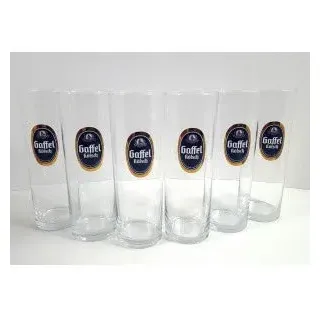 Gaffel Kölsch Biergläser Set - 6 x 0,2L ohne Goldrand