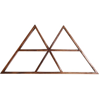 SIT Möbel Wandregal | 2 Dreiecke | Mango-Holz massiv natur | B 70 x T 10 x H 35 cm | 19000-44 | Serie WANDREGAL