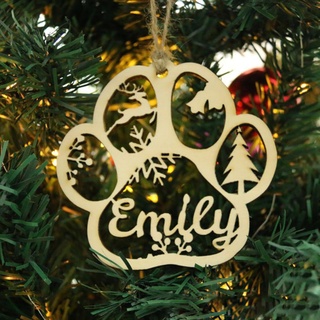 Custom Lasercut Baubles Verschiedene Name Ornament, Personalisierte weihnachtskugeln mit Namen,Geschenk Baum Holz Tags (XF8,1 Pcs)