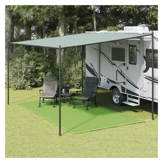 vidaXL Zeltteppich Hellgrün 250x350 cm HDPE