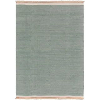 benuta Pop Wollteppich Mintgrün, Textil, Beton Optik, Rechteckig, 80x120 cm Gots, pflegeleicht, Teppiche - Böden, Teppiche, Naturteppiche