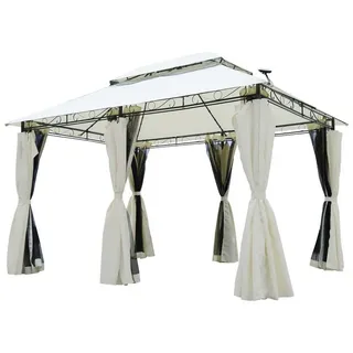Brast Pavillon Easiness 3x4 beige mit Moskitonetz