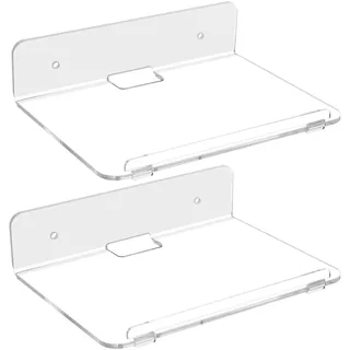 Cyrank Schwimmende Wandregale aus Acryl, 2 Stück, Kleines Wandregal, Schwebende Regale, Wandmontageregal, Kleine Wandregale, Schwebendes Regal, Organizer-Halter Für Wohnzimmer-Wanddekoration