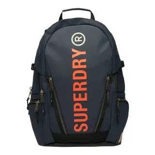 Superdry Unisex. W9110342A Marineblauer Canvas-Rucksack (OSFA), Lässig, Polyester