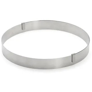 De Buyer – 3040.03 – Ring aus Edelstahl, ausziehbar von 18 bis 36 cm, Höhe 3 cm, Grau