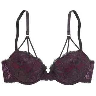 LASCANA Push-up-BH Damen pflaume-beere Gr.75C