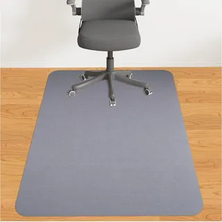 LP projekt Bodenschutzmatte Transparent – Kratzfest & Rutschfest für Bürostuhl, Erhältlich in 74×120 cm, 90×120 cm, 115×135 cm, 117×153cm & 117×180 cm, Schutzunterlage fürs Büro – Langlebig, Leise & Pflegeleicht grau 90 cm x 140 cm