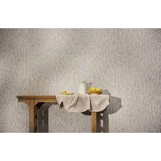 A.S. Création Vliestapete Abstrakt Holzoptik Struktur Grau Gold Metallic 78666-2