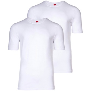 s.Oliver Herren T-Shirt, 2er Pack - Basic, Rundhals, einfarbig Weiß S