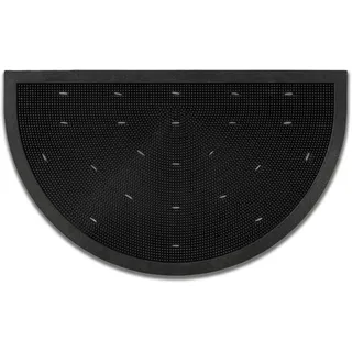 ASTRA Fußmatte Border Pin, halbrund, Höhe: 7 mm, Schmutzfangmatte, Türmatte, wasserabweisend, In und Outdoor schwarz