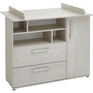 arthur berndt Wickelkommode, Eiche, Kunststoff, Nachbildung, 1 Fächer, 2 Schubladen, 115x75x100 cm, Babymöbel, Wickelkommoden & Zubehör, Wickelkommoden