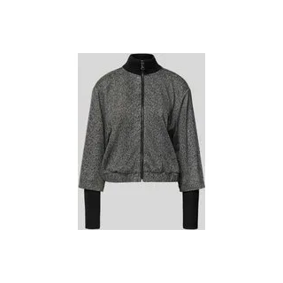 Jacke mit Stehkragen, Black, 42