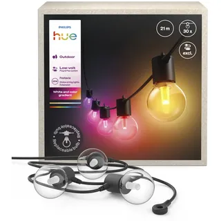 Philips Lichterkette Kunststoff 21 m 30 Birnen schwarz