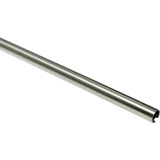 GARDINIA Gardinenstange mit Innenlauf Chicago 20 mm edelstahl-optik 160 cm