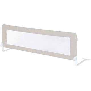 Bettschutzgitter Klipp-Klapp ca. 135 cm, Rausfallschutz klappbar für Babys & Kinder, ca. 50 cm hoch, grau