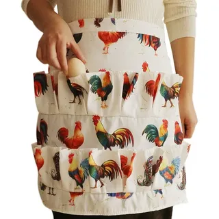 Schürze, Eiersammelschürze, Schürze Mit Mehreren Taschen, Bruchsichere Eierschürze, Tiefe Taschen, Geeignet Für Hühner-, Enten- Und Gänseeier, Ausführung 2