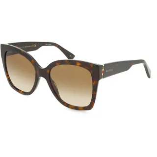 Gucci GG0459S Damen-Sonnenbrille Vollrand Eckig Acetat-Gestell, braun