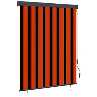 vidaXL Außenrollo 140 x 250 cm Orange/Braun