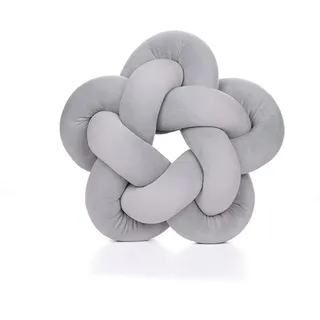 Weicher Knotenball Kissen,Weiches Plüsch Knoten Kugelkissen,Weiches handgewebtes Sofakissen,Knotenkissen,Geknotetes Kissen,Wohndekoration,für Sofa, Bett,Heimdekoration,Plüschknotenkissen (32*32 cm,O)