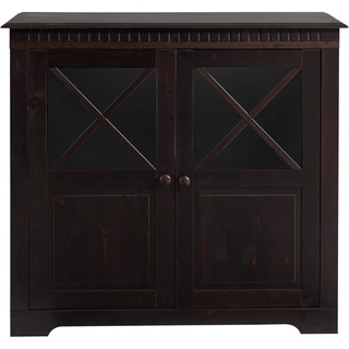 Kommode HOME AFFAIRE Sideboards Gr. B/H/T: 105 cm x 95 cm x 35 cm, braun (dunkelbraun) Kommode Breite 105 cm, Höhe 95 cm