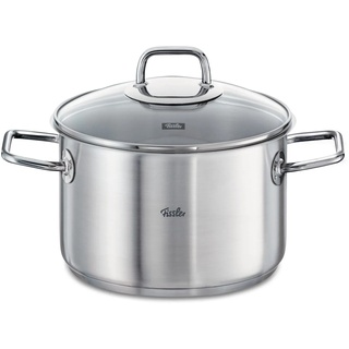 Kochtopf FISSLER "viseo" Töpfe Gr. Ø 20 cm, silberfarben Fleischtopf Kochtopf Fleischtöpfe Topf Induktion