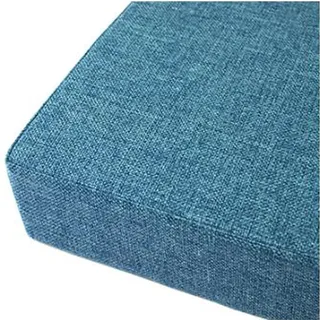 Stuhl-Sitzkissen, für drinnen und draußen, dick, 5/8/10 cm, quadratisch, 40 cm, 45 cm, waschbar, Stuhlkissen (dunkelblau, 40 x 40 x 5 cm)