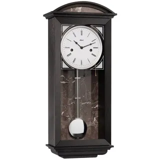Hermle Pendelwanduhr Hermle 71024 Regulateur mechanisch 14 Tage Uhrwerk 0141 (Schlag auf Tonfeder) schwarz