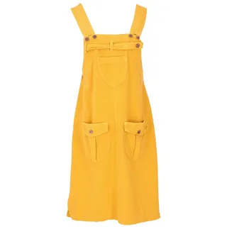 Guru-Shop Minirock Latzrock, Trägerkleid, Hippierock - gelb alternative Bekleidung gelb M