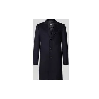 Slim Fit Mantel aus Woll-Kaschmir-Mix Modell 'H-Hyde-264', Marine, 50