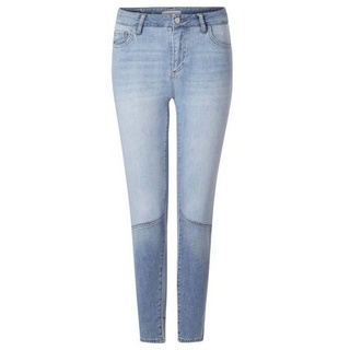 Rich & Royal Slim-fit-Jeans Midi - Patchwork Denim organic blau 31/32