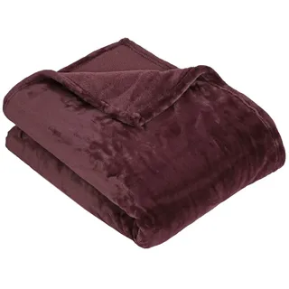 ZOLLNER Kuscheldecke 220 x 240 cm Rot