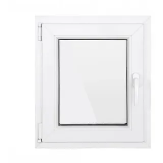 SN DECO GROUP Kellerfenster 1 Flügel, 2-fach Verglasung, weiß, 70 mm Profil, (Set), RC2 Sicherheitsbeschlag, Hochwertiges 5-Kammer-Profil weiß 80 cm x 80 cm