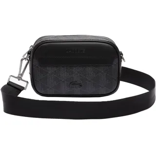 Lacoste The Blend Umhängetasche 20 cm Kunstleder Schwarz/Grau