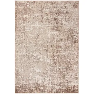 mazovia Kurzflorteppich 200 x 300 cm Beige/Orange/Weiß