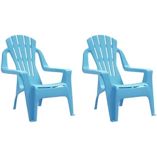 vidaXL Kinder-Gartenstühle 37 x 34 x 44 cm blau 2 St.