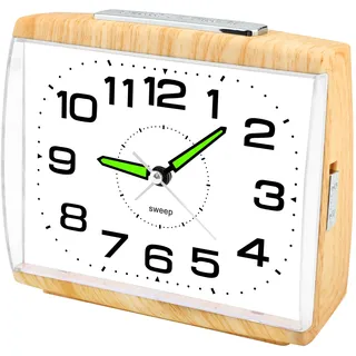 Ayybboo Wecker Analog Ohne Ticken für das Schlafzimmer | Seniorenwecker mit Großem Zifferblatt,Nachtlicht,Schlummerfunktion und lautem Alarm,Geeignet für Senioren und Tiefschläfer