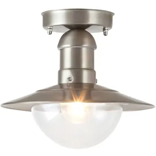 Rabalux Außendeckenleuchte Oslo Metall ø240mm E27 24 x 21,5 cm silber