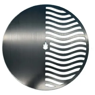 Feuerfest 123 GmbH Grillrost Kombi Grillrost & Grillplatte aus Stahl Ø 59 cm passend für Rösle**