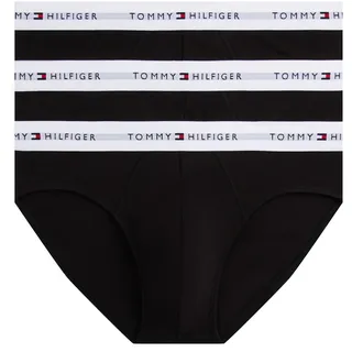 Tommy Hilfiger 3P BRIEF DTM Slip Schwarz / Weiß L 3er Pack