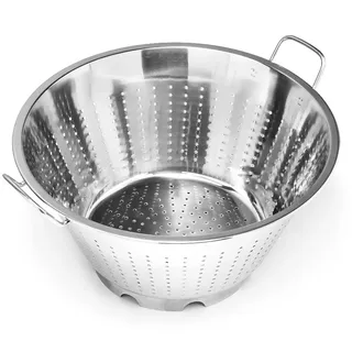 Forgast Sieb Edelstahl | ⌀40cm | Küchensieb | Nudelsieb | Seiher | Metallsieb | Edelstahlsiebe | Blanchiersieb | Salatsieb | Suppensieb | Passiersieb