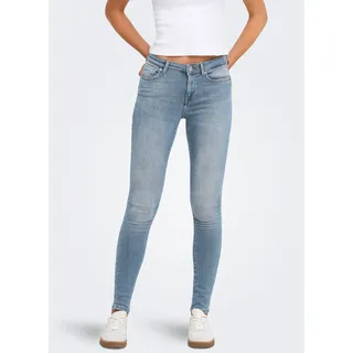 Only ONLPOWER MID SKIN PUSHUP DNM REA968 Skinny Fit Blau 42