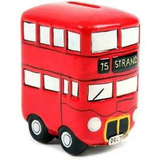 Think Favours Lustige, Routemaster Bus Spardose, Rot