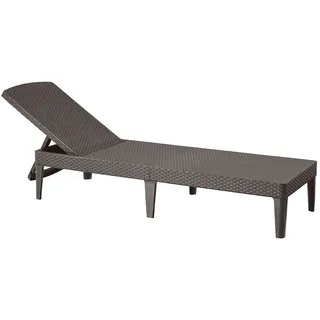 Gartenliege Jaipur UV-beständig klappbar braun 4-fach verstellbar 237958