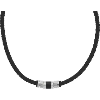 Tom Tailor Kette mit Anhänger Edelstahl Schwarz