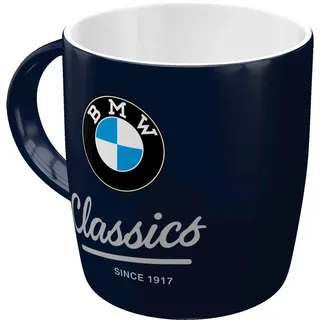 Nostalgic-Art Retro Kaffee-Becher, 330 ml, BMW – Classics – Geschenk-Idee für BMW Accessoires Fans, Original Lizenzprodukt (OLP), Keramik-Tasse, Vintage Design