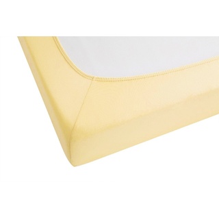 Frottee-Stretch 90 x 190 - 100 x 200 cm gelb
