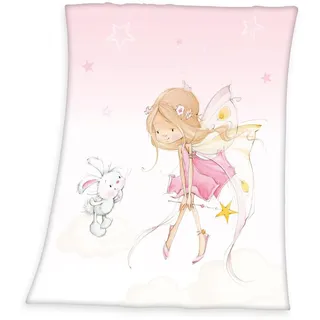 Herding Young Collection Little Fairy Plaid 130 x 160 cm Rosa/Mehrfarbig