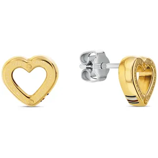 Tommy Hilfiger Jewelry Steckerohrringe für Damen in Gelbgold in Herzform - 2780972
