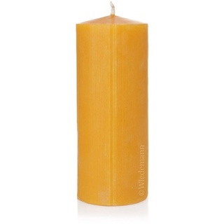 Wiedemann Kerzen Bienenwachskerze 100% Bienenwachskerzen Natur 200 x 80 mm, 4 Stück