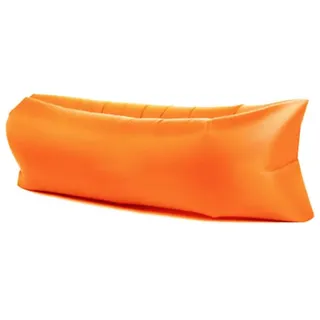 Surwin Wasserdichtes Aufblasbares Sofa,Tragbares Luft Sofa Aufblasbare, Air Lounger, Luftsofa Luftsack Für Outdoor, Strand, Reisen, Party, Camping Gadgets (200x70cm,Orange)